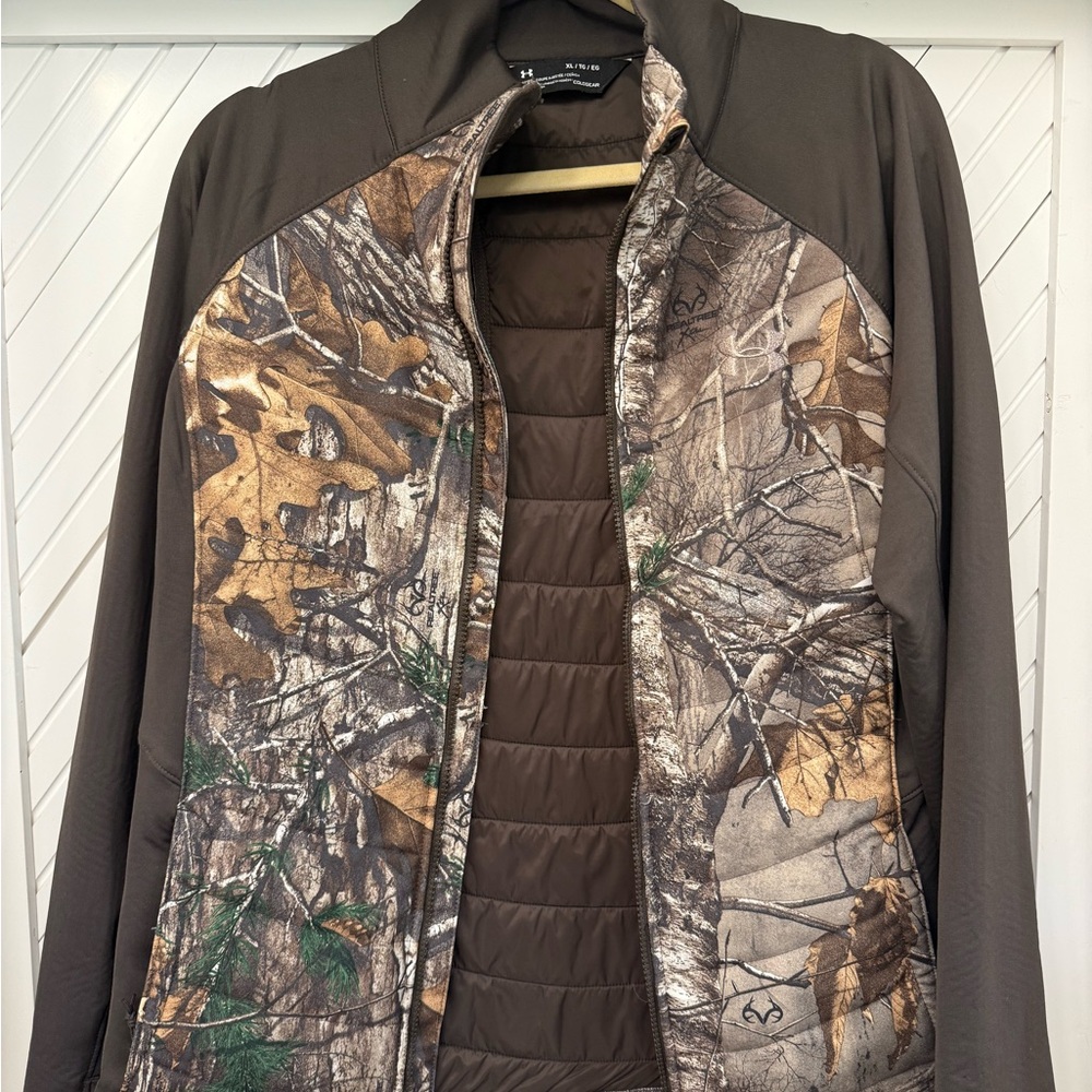 Under Armour Performance Jacket Brown Green Camouflage